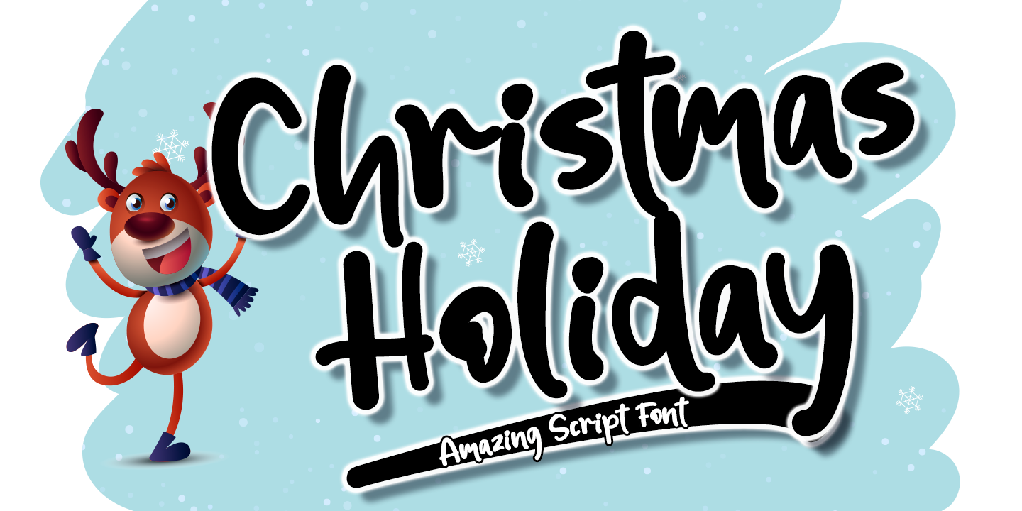 Example font Christmas Holiday #1